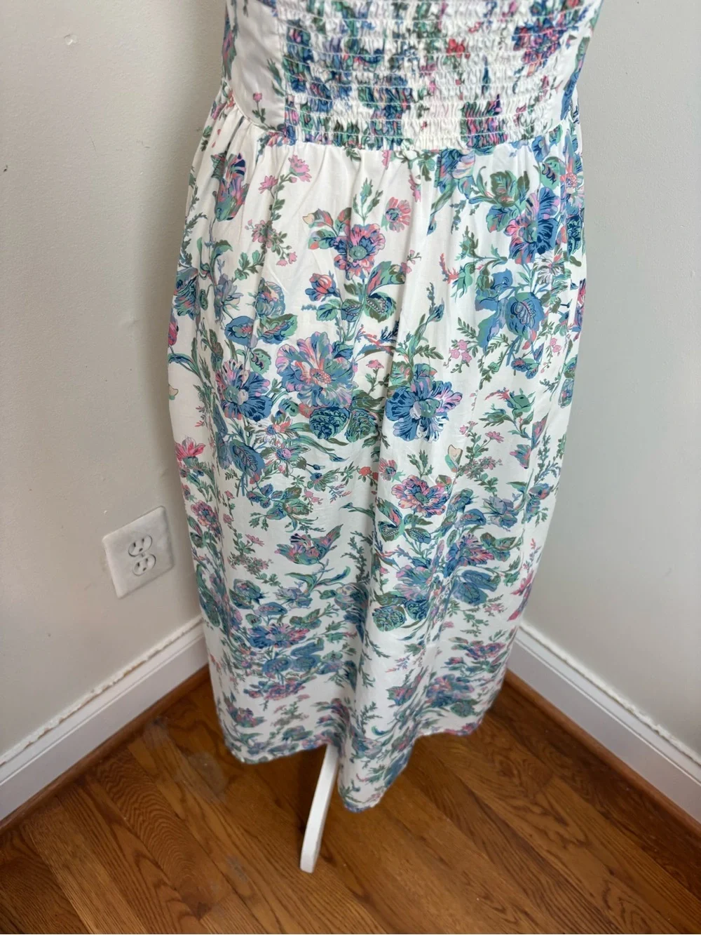 J.Crew Button-Front Cotton Poplin Dress in English Garden Size 00